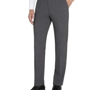 Calvin Klein Men's Size 30X32 Gray Slim Fit Stretch Flat Front Dress Pants NWT